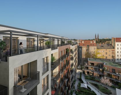 Zahájili jsme prodej 7. a 8. podlaží projektu Rezidence Na Plzeňce